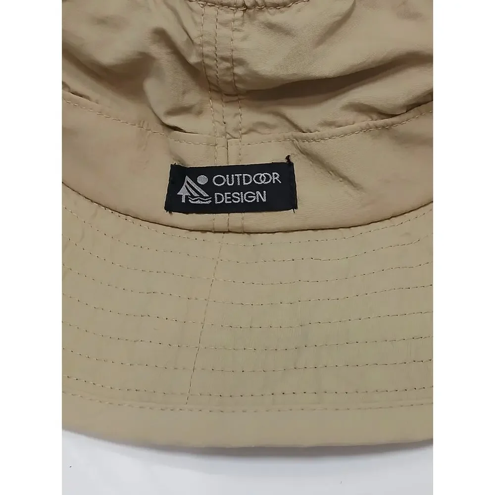 Dorman Pacific‎ Headwear Outdoor Design Bucket Hat Size XL Beige Safari Sun Brim